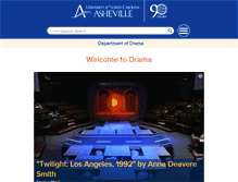 Tablet Screenshot of drama.unca.edu