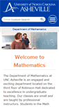Mobile Screenshot of math.unca.edu