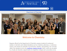 Tablet Screenshot of chemistry.unca.edu