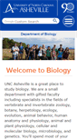Mobile Screenshot of biology.unca.edu