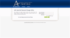 Desktop Screenshot of accountinfo.unca.edu