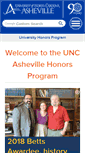 Mobile Screenshot of honors.unca.edu