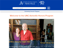 Tablet Screenshot of honors.unca.edu