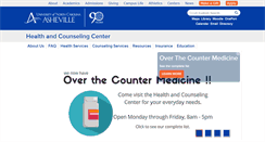 Desktop Screenshot of healthandcounseling.unca.edu