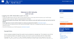 Desktop Screenshot of learnonline.unca.edu