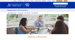 Desktop Screenshot of economics.unca.edu