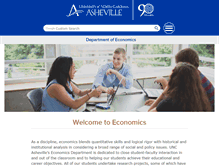 Tablet Screenshot of economics.unca.edu