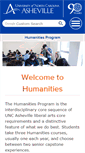 Mobile Screenshot of humanities.unca.edu