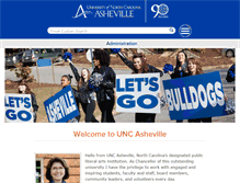 Tablet Screenshot of administration.unca.edu