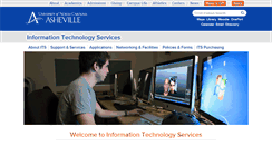 Desktop Screenshot of its.unca.edu