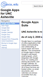 Mobile Screenshot of googleapps.unca.edu