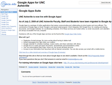 Tablet Screenshot of googleapps.unca.edu