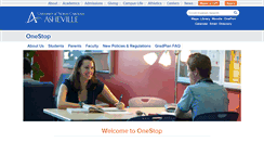 Desktop Screenshot of onestop.unca.edu