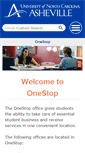 Mobile Screenshot of onestop.unca.edu