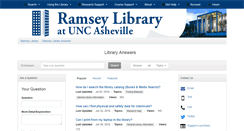 Desktop Screenshot of libanswers.unca.edu