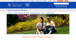 Desktop Screenshot of finance.unca.edu
