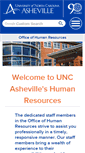 Mobile Screenshot of hr.unca.edu