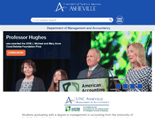 Tablet Screenshot of mgmtacct.unca.edu
