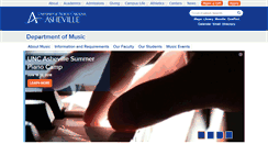 Desktop Screenshot of music.unca.edu